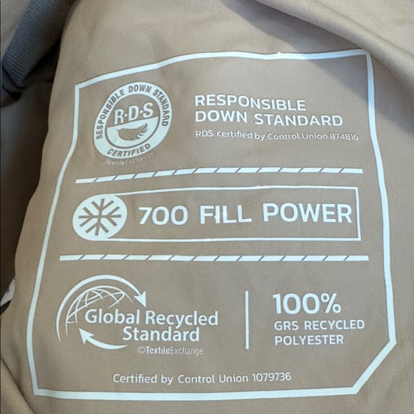 Mondetta Women's Long Diamond Quilted Parka Down Fill Tan size large - Picture 12 of 14